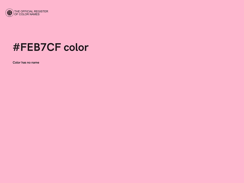 #FEB7CF color image