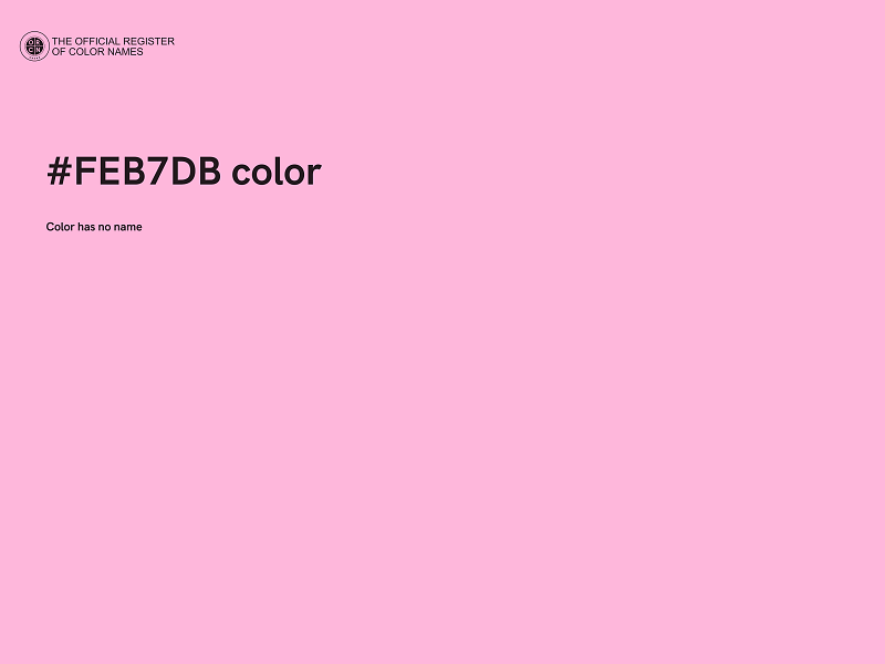 #FEB7DB color image