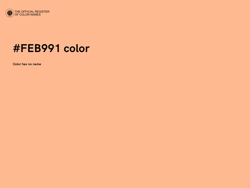 #FEB991 color image