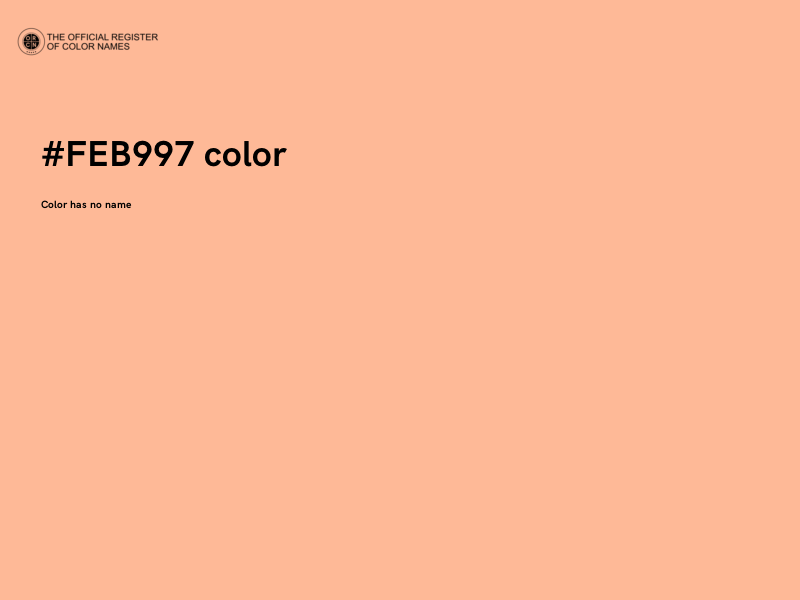 #FEB997 color image
