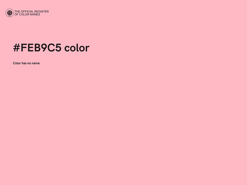#FEB9C5 color image