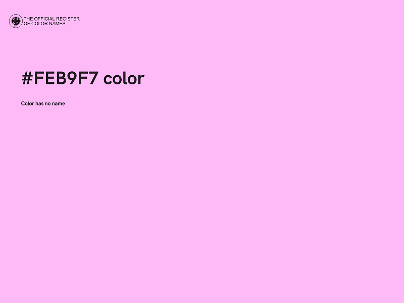 #FEB9F7 color image