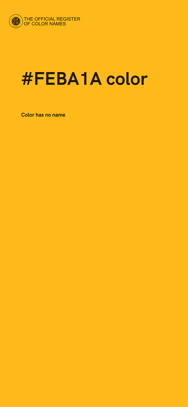 #FEBA1A color image