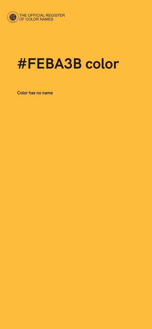 #FEBA3B color image