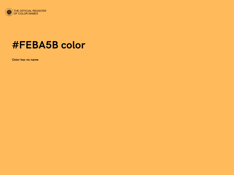 #FEBA5B color image