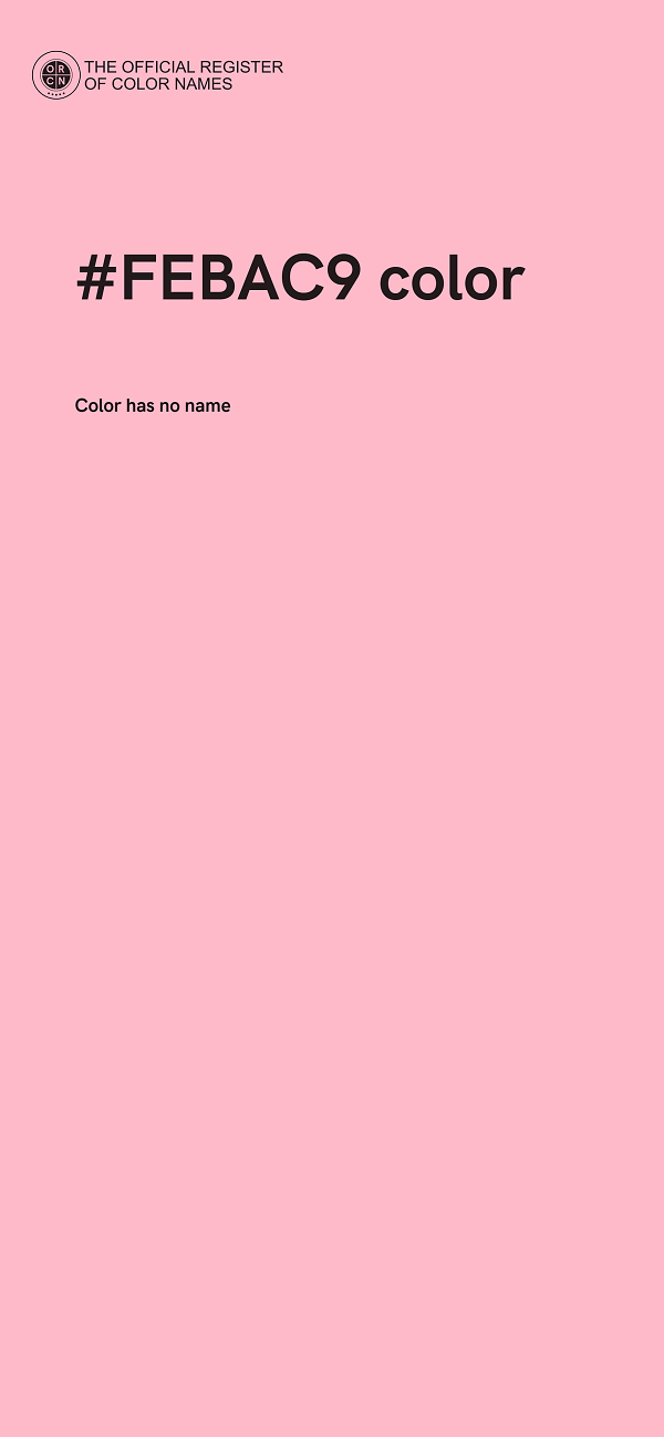#FEBAC9 color image