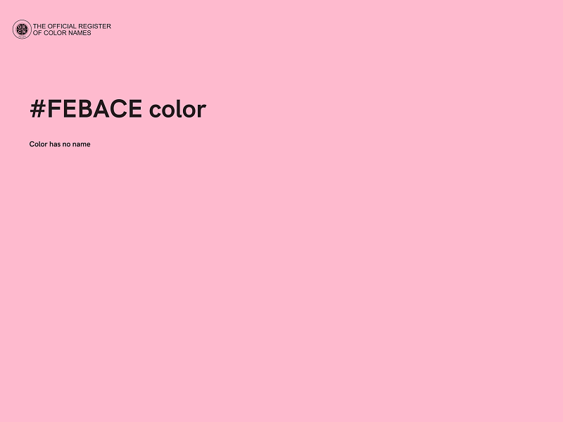 #FEBACE color image