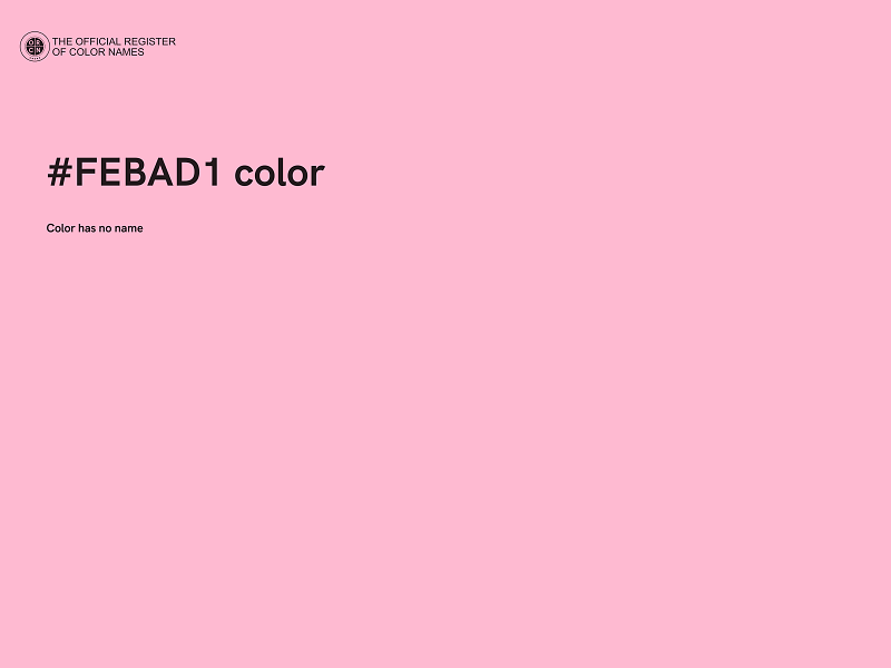 #FEBAD1 color image