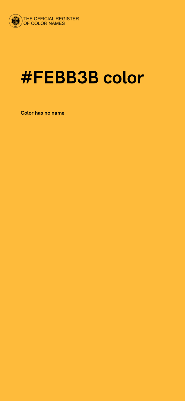 #FEBB3B color image