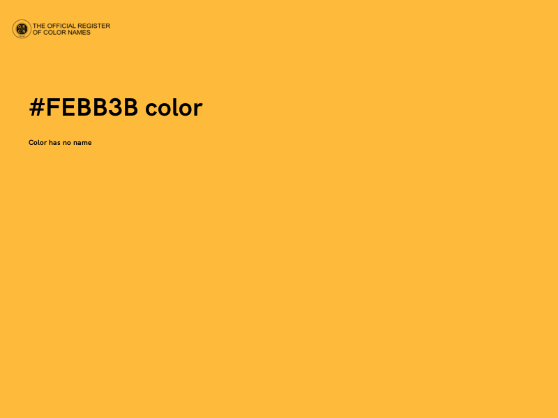 #FEBB3B color image
