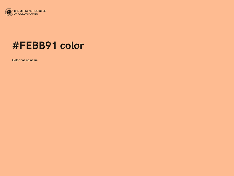 #FEBB91 color image