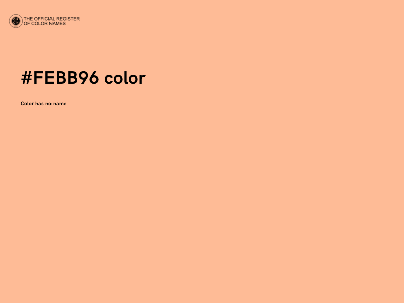 #FEBB96 color image