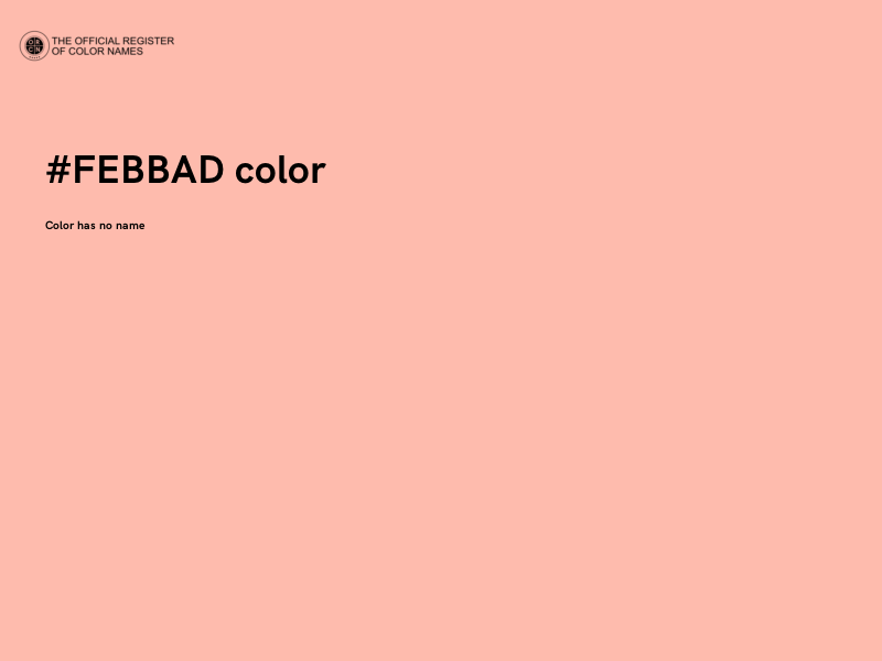 #FEBBAD color image