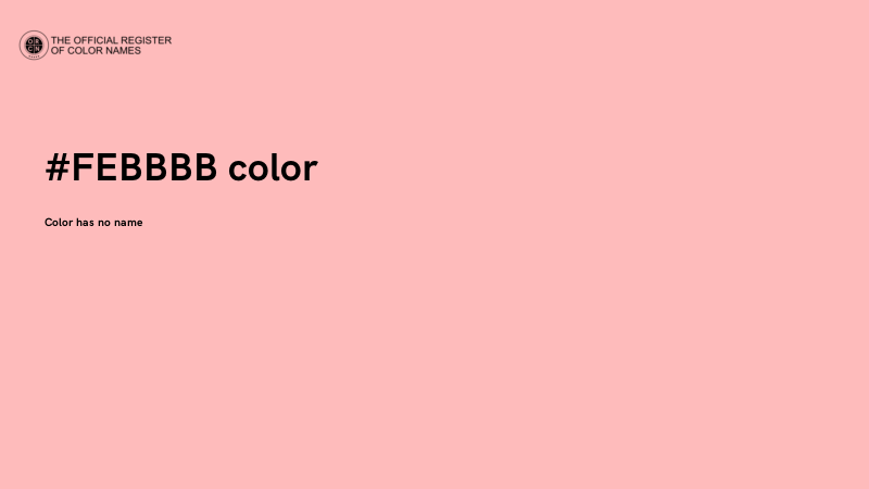#FEBBBB color image