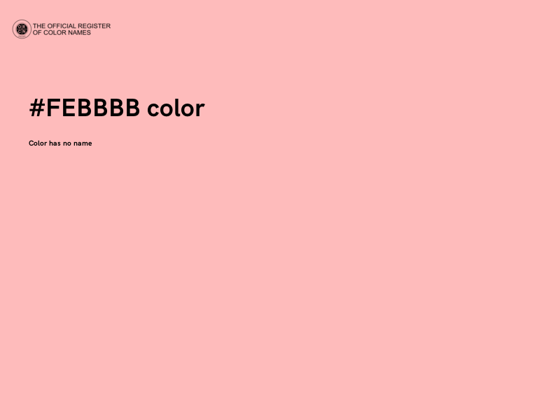 #FEBBBB color image