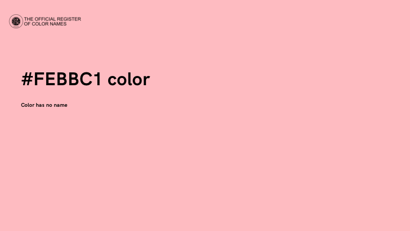 #FEBBC1 color image