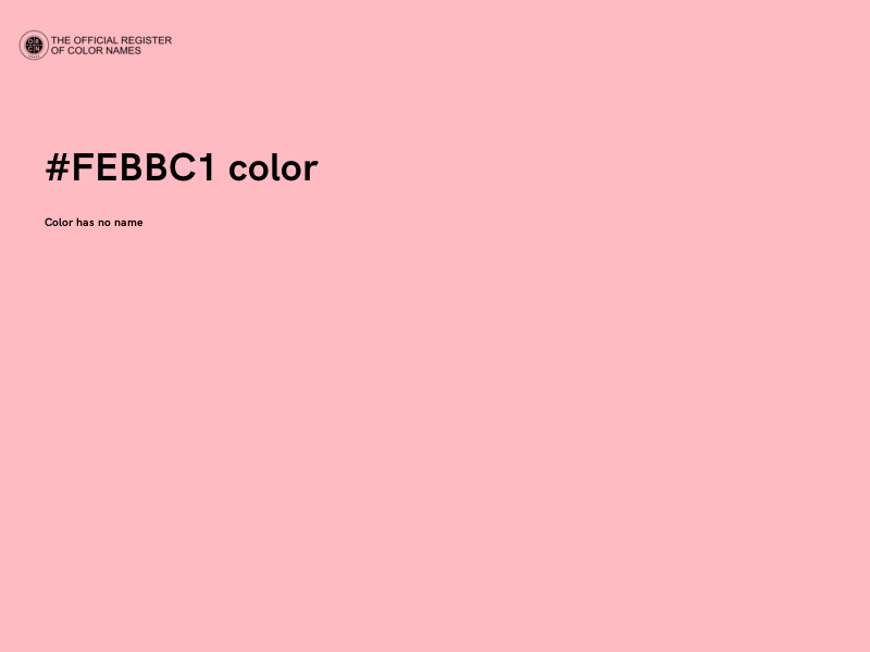 #FEBBC1 color image