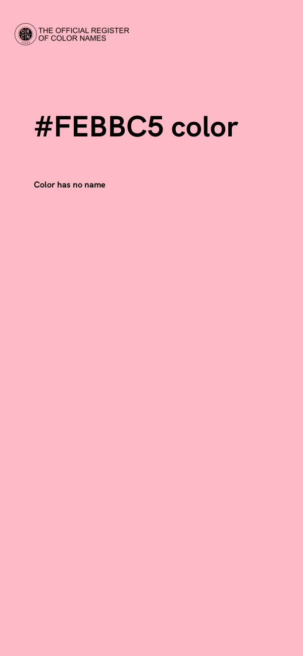 #FEBBC5 color image