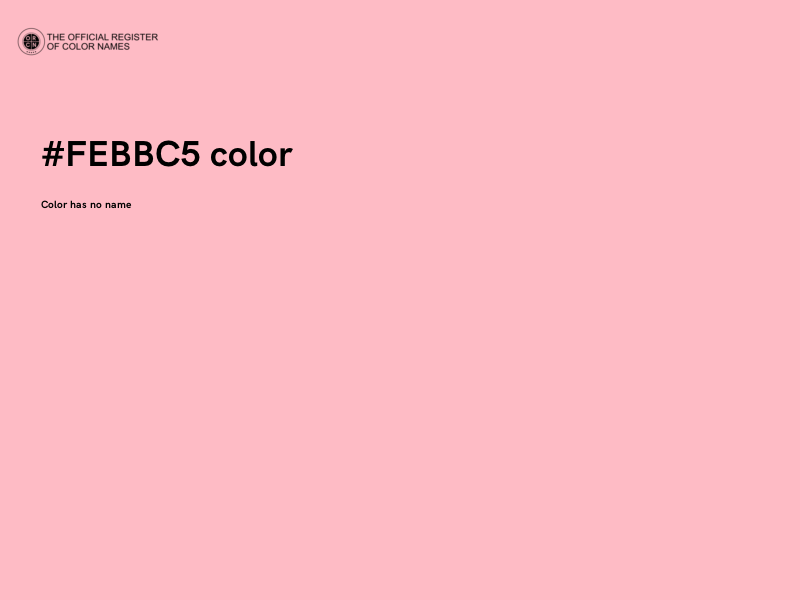 #FEBBC5 color image