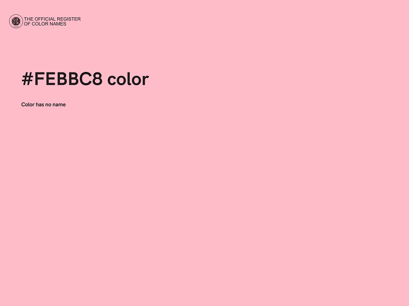 #FEBBC8 color image