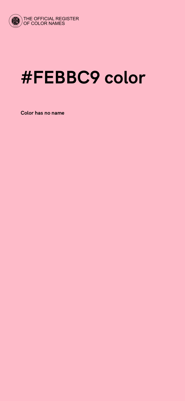 #FEBBC9 color image