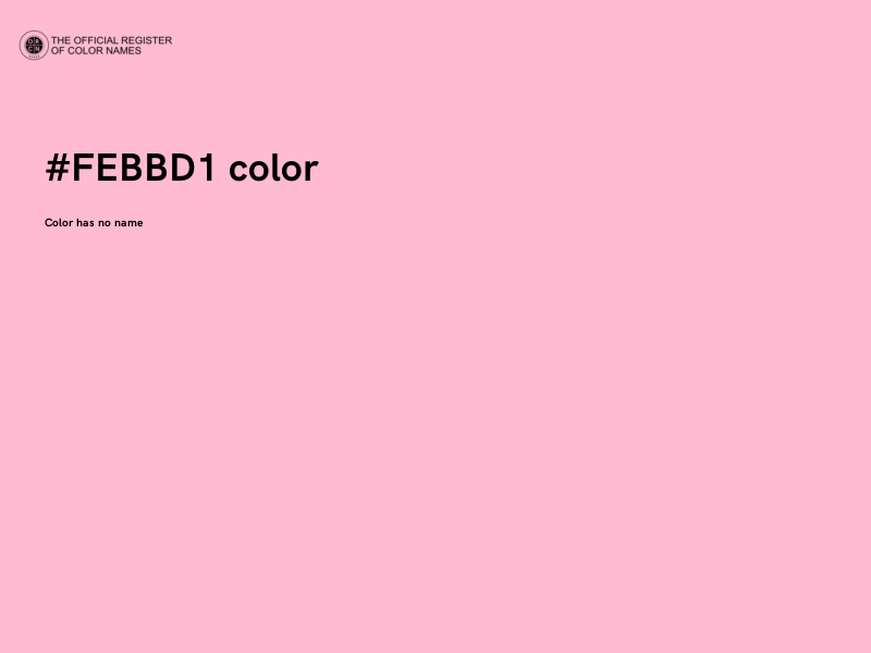 #FEBBD1 color image
