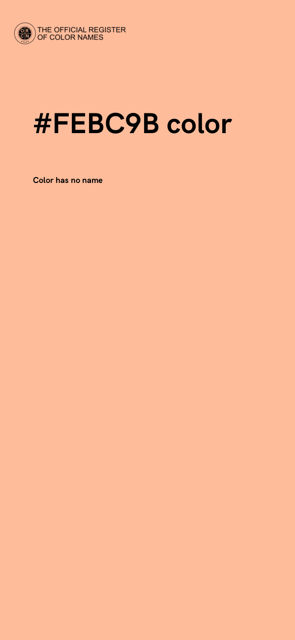 #FEBC9B color image