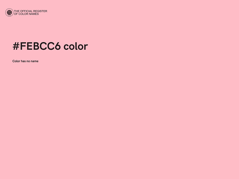 #FEBCC6 color image