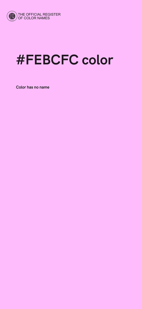 #FEBCFC color image