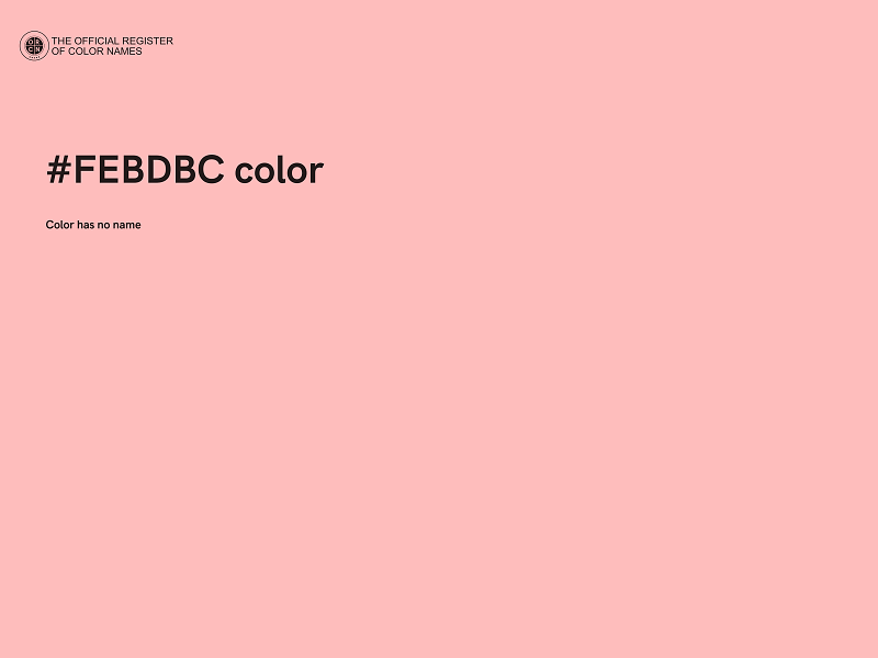 #FEBDBC color image