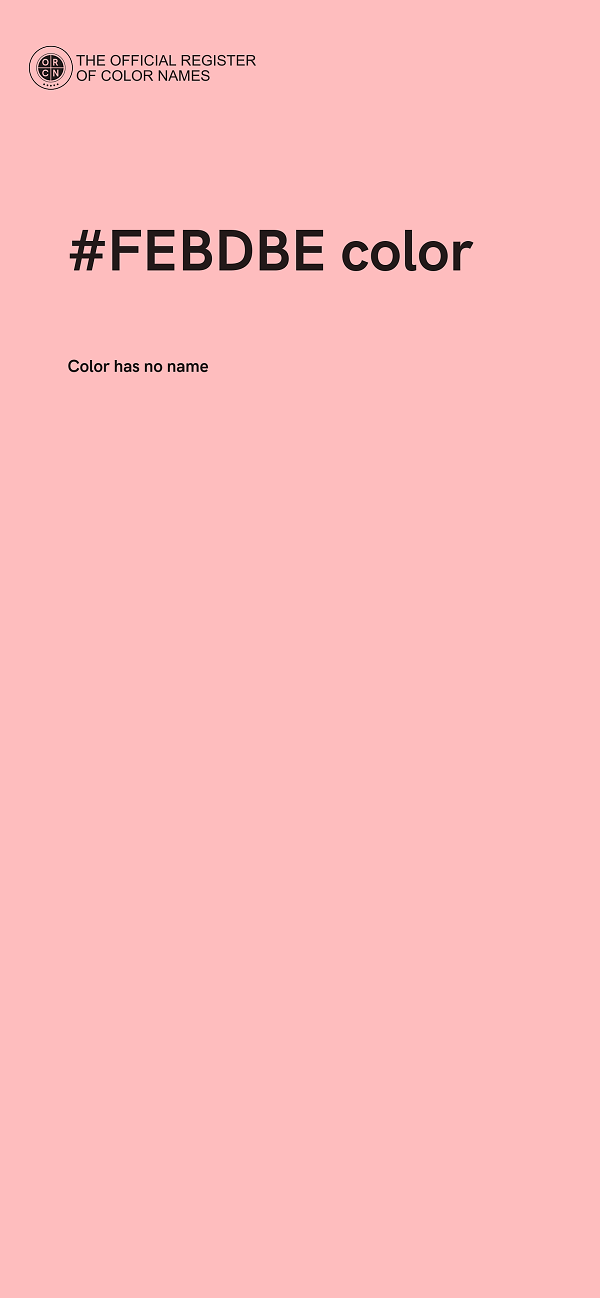 #FEBDBE color image