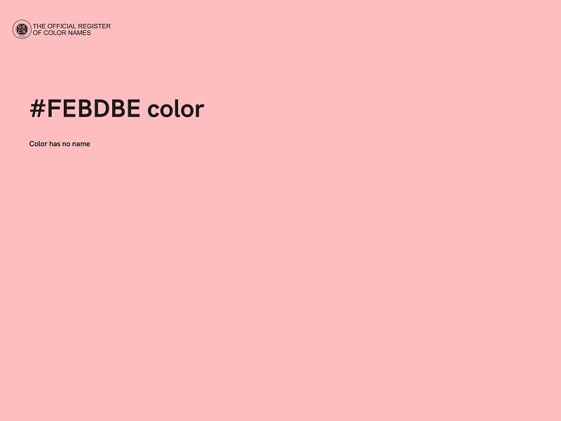 #FEBDBE color image