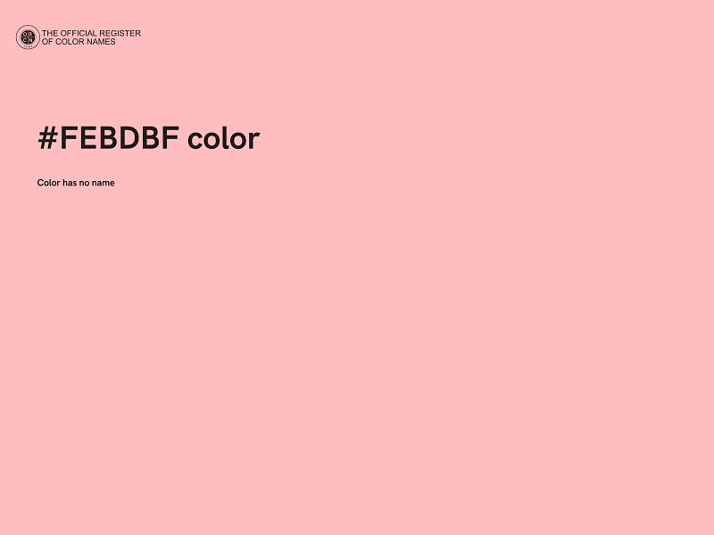 #FEBDBF color image