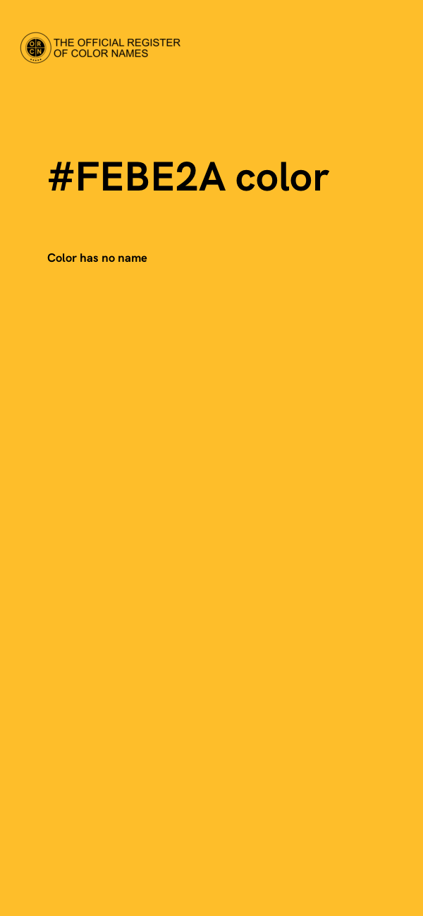 #FEBE2A color image