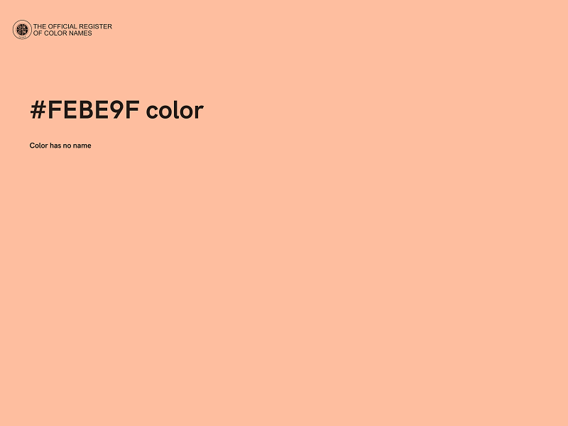 #FEBE9F color image