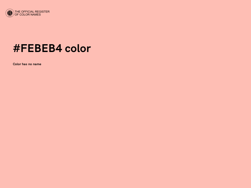 #FEBEB4 color image