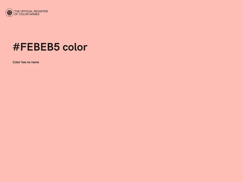 #FEBEB5 color image