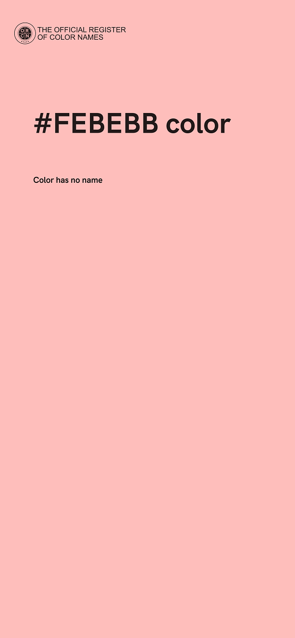 #FEBEBB color image