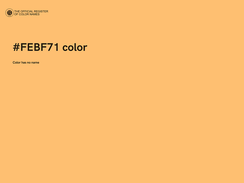 #FEBF71 color image