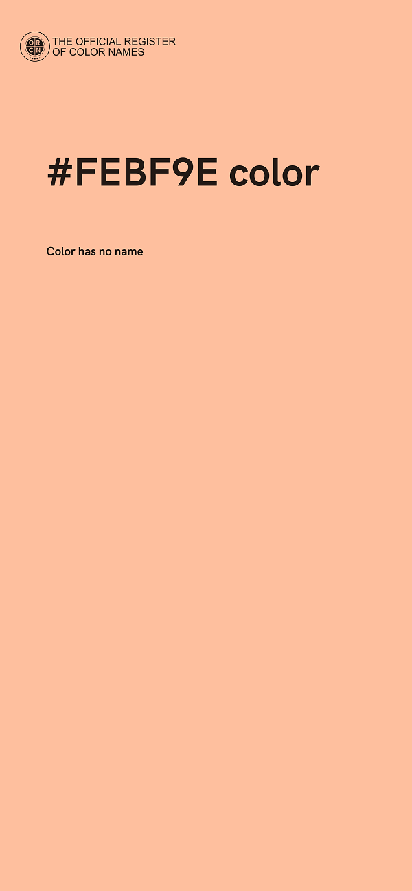 #FEBF9E color image