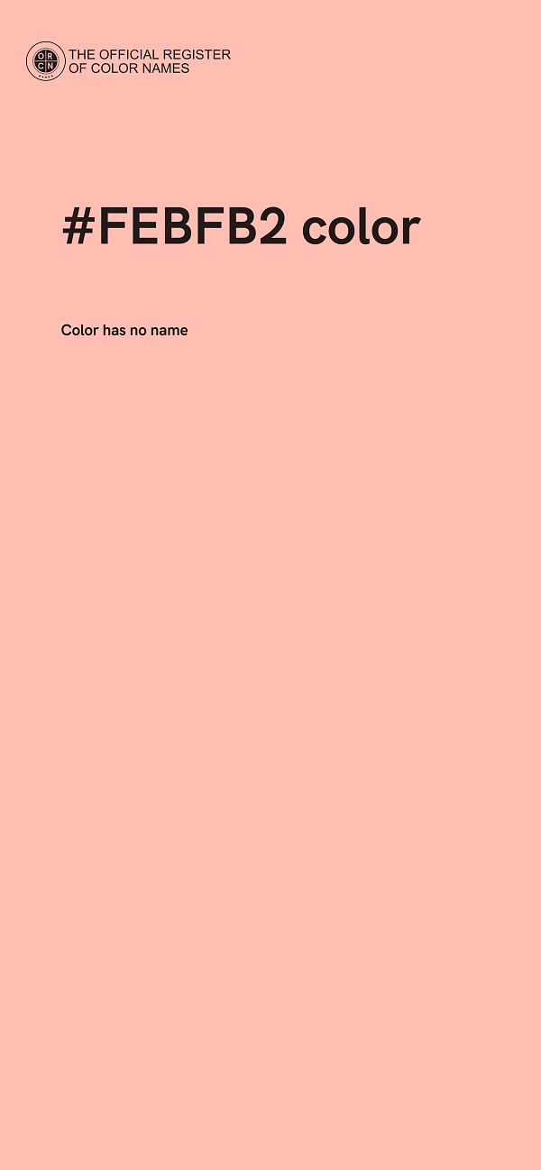 #FEBFB2 color image