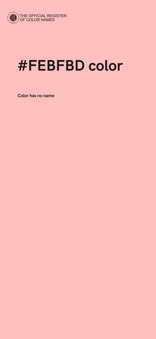 #FEBFBD color image