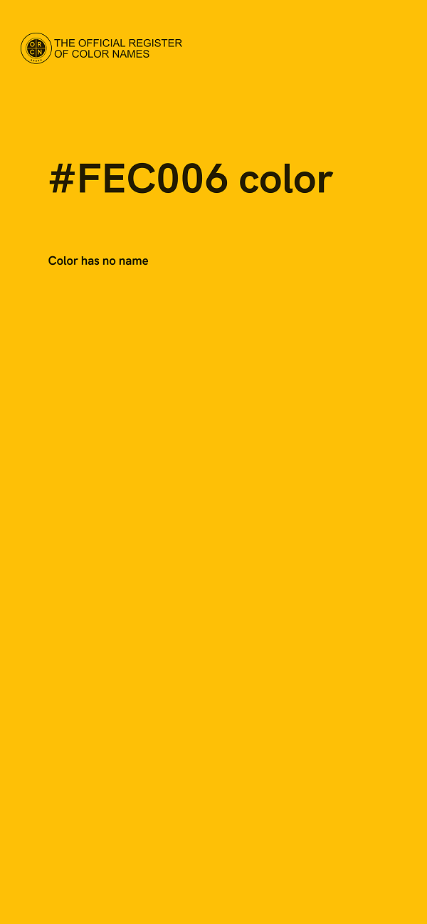 #FEC006 color image