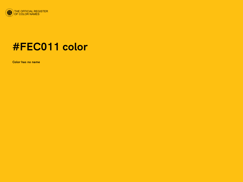 #FEC011 color image