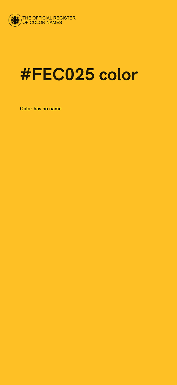 #FEC025 color image