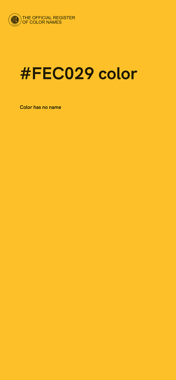 #FEC029 color image