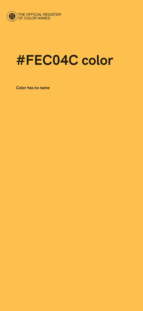 #FEC04C color image