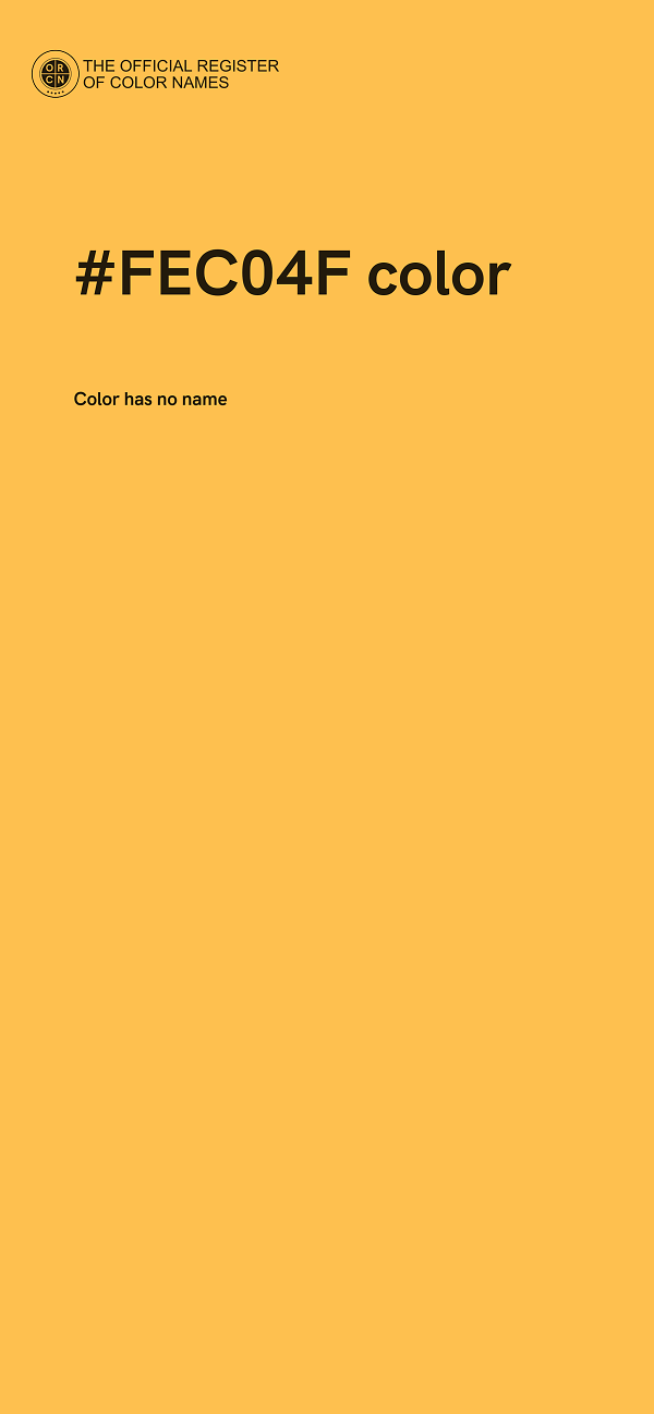 #FEC04F color image
