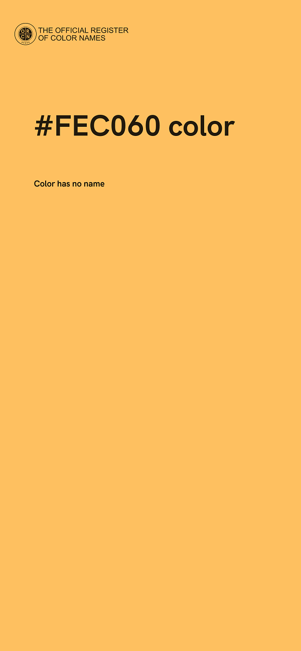 #FEC060 color image