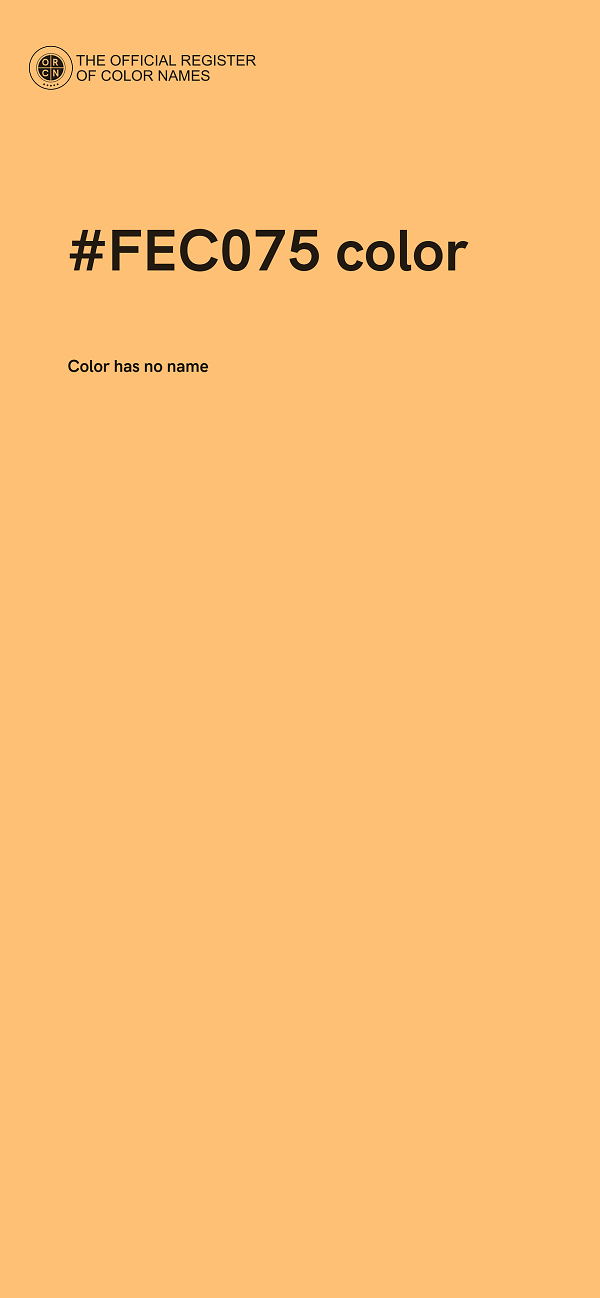 #FEC075 color image